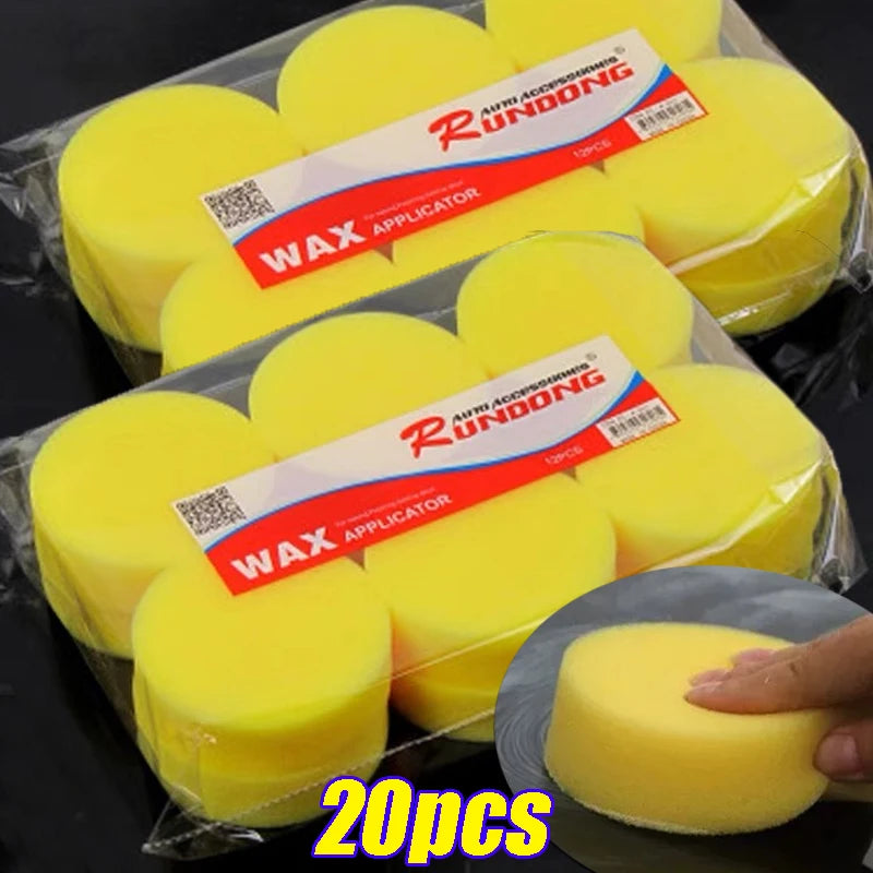 Car Waxing Polish Foam Sponges - High Density Applicator Pads for Detailing and Polishing