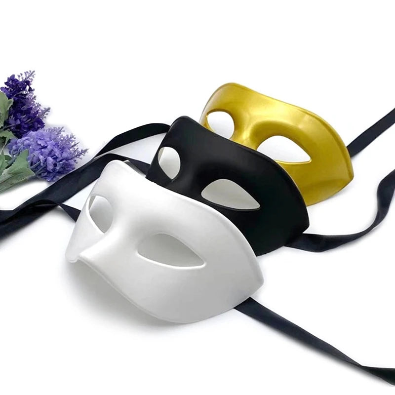 Unisex Venetian Masquerade Masks for Parties Halloween & Cosplay - Half Face Costume Masks