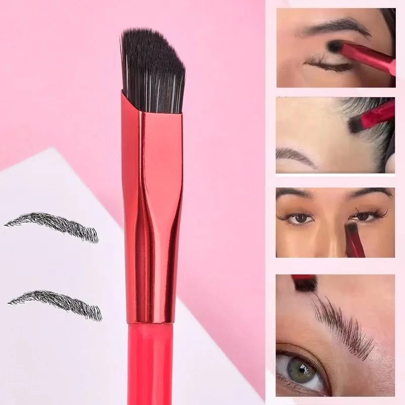 Eyebrow Brush with Square Stereoscopic Painting Hairline for Brow Makeup