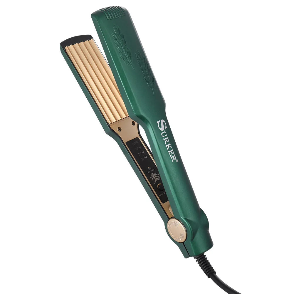 Professional 9mm Hair Curler with Ceramic Barrel Auto-Off & Wet/Dry Use