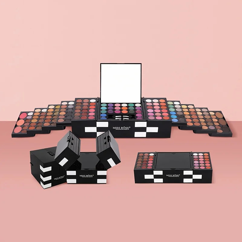 Multi-Functional Makeup Gift Box with Eyeshadow, Eyebrow Powder & Blush Palette