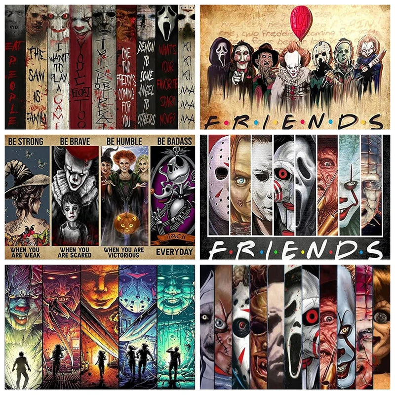 DIY Diamond Painting Kit for Home Decor - Movie Characters Collage