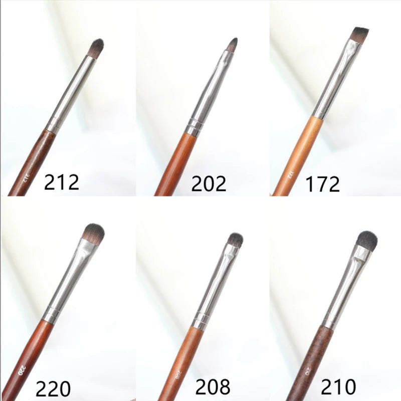 Professional Soft Makeup Brush Set for Foundation & Concealer - Wood Handle
