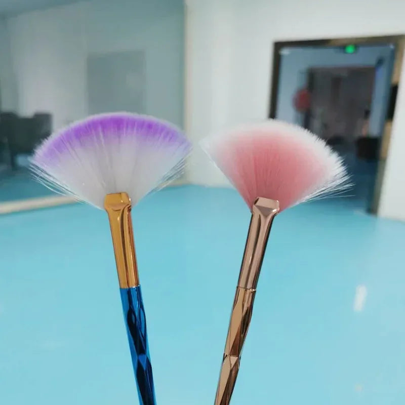 5-Piece Facial Makeup Brush Set with Wooden Handles and Soft Fiber for Glycolic Peel Masks