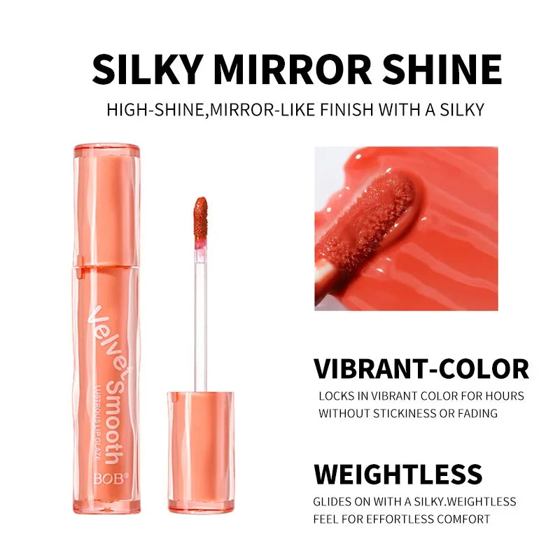 Water Gloss Lip Glaze - Moisturizing Long-Lasting Lipstick & Lip Gloss