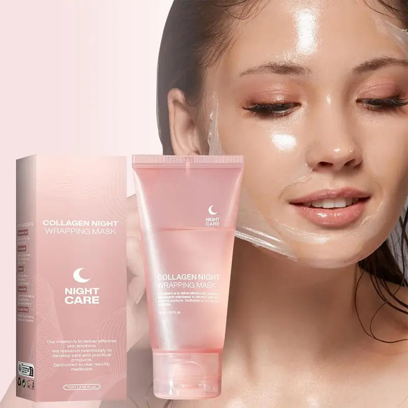 Hydrolyzed Collagen Face Mask - Hydrating Firming Peel-Off Mask for Skin Elasticity