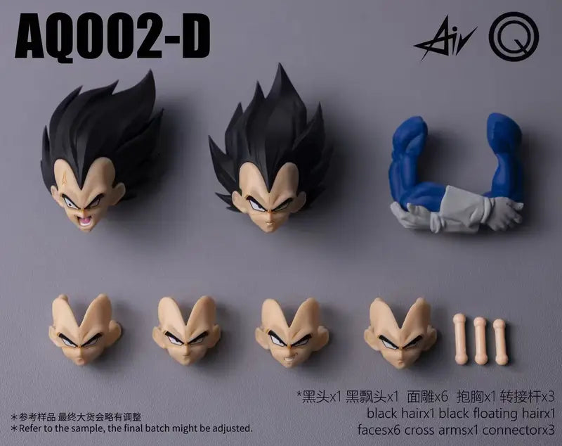 Custom Vegeta Hair Accessory for Action Figures - Dragon Ball Super Anime Collectible