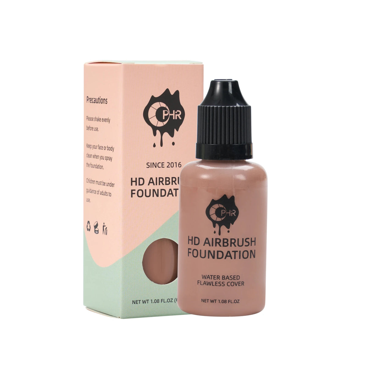 Professional Airbrush Foundation 30ml - 7 Colors for Flawless Makeup