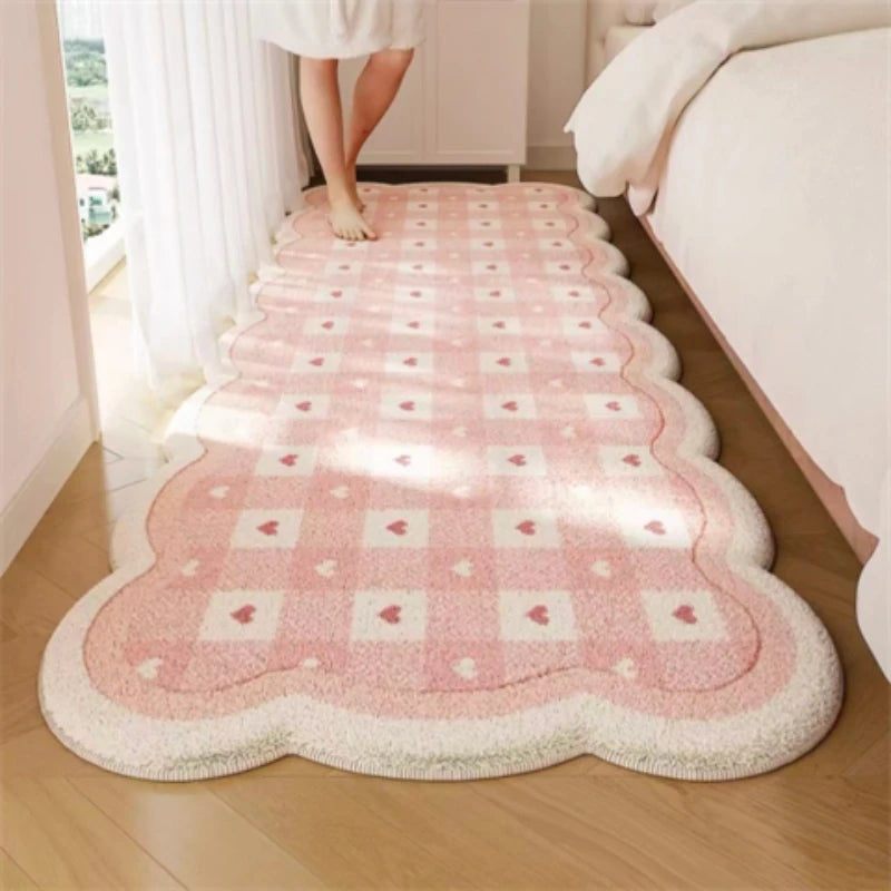 Large Plush Washable Area Rug for Living Room and Bedroom - Soft Non-Slip Floor Mat