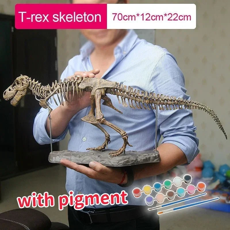 Large Dinosaur Skeleton Toy Model for Kids - DIY Fossil Skeleton Decoration
