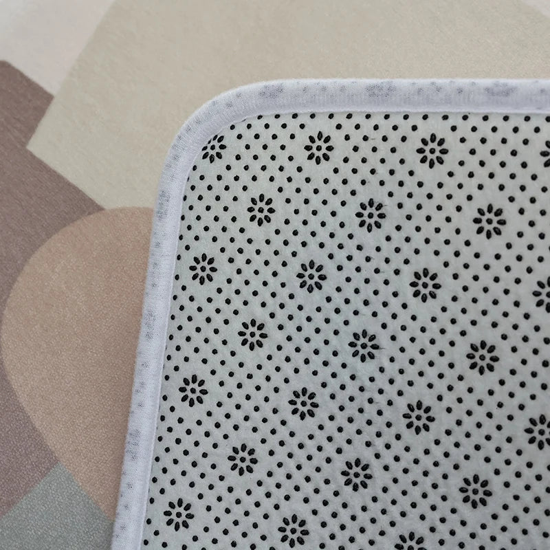 Long Plush Bedside Carpet Floor Mat for Living Room and Bedroom - Non-slip