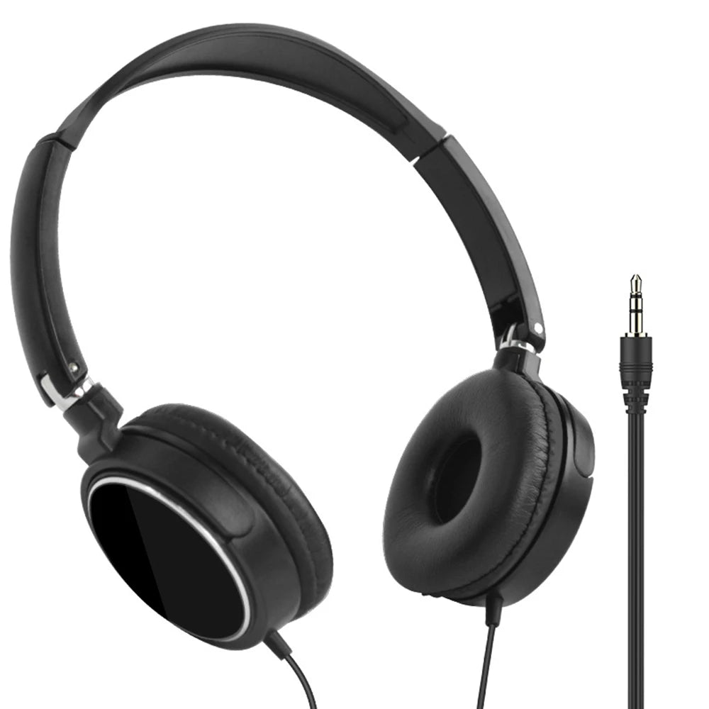 Wired Over-Ear Headphones with Noise Cancelling Microphone for PC Mobile