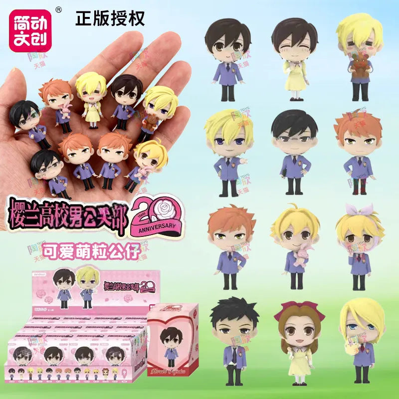 Anime Action Figures Blind Box Set - Tamaki Suou & Morinozuka Characters, Collectible PVC Toys, Multiple Colors