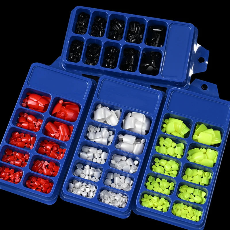 120Pcs Short Square Full Cover Press-On Toenails - Glossy Black Nail Tips for Summer Women