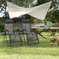 Zero Gravity Recliner Chairs Set of 2 with Cup Holders Outdoor Folding Lounge Chairs