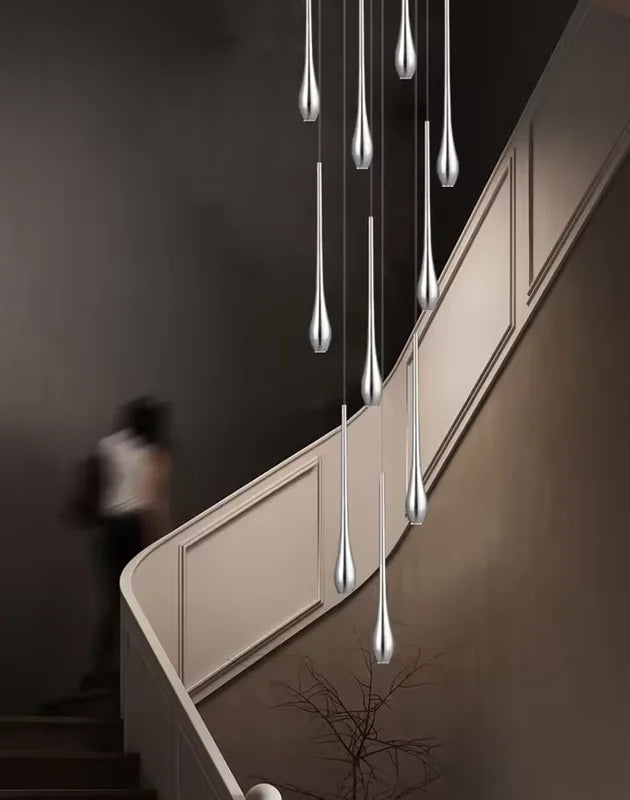 Modern LED Pendant Light Fixture for Living Room & Dining Area - Multiple Colors & Emission Options