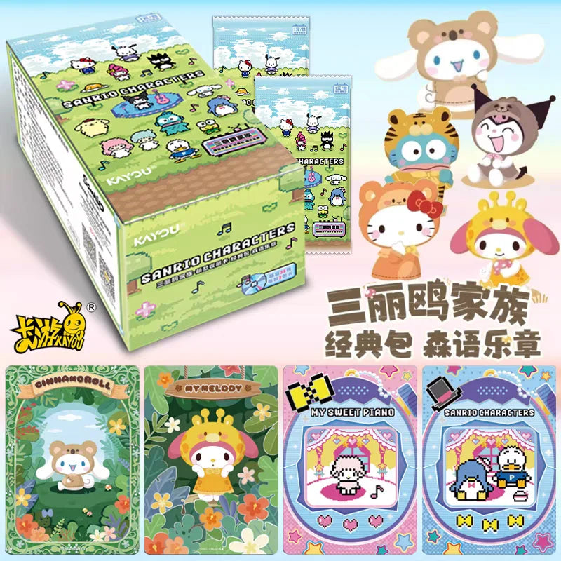 Sanrio Character Card Collection Toy Set - Hello Kitty & Kuromi Game Accessories