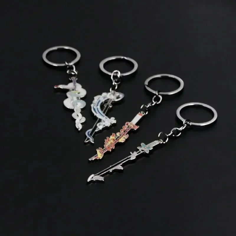 Anime Demon Slayer Sword Keychain Collection - Mini Japanese Katana Pendant & Decor