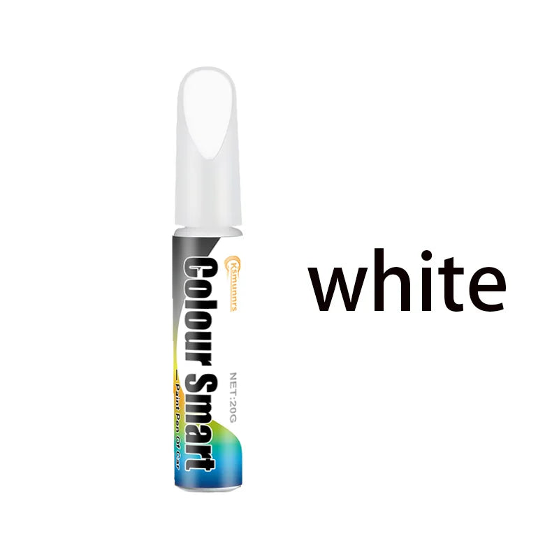 Car Touch-Up Paint Brush for Scratches - White, Easy & Durable