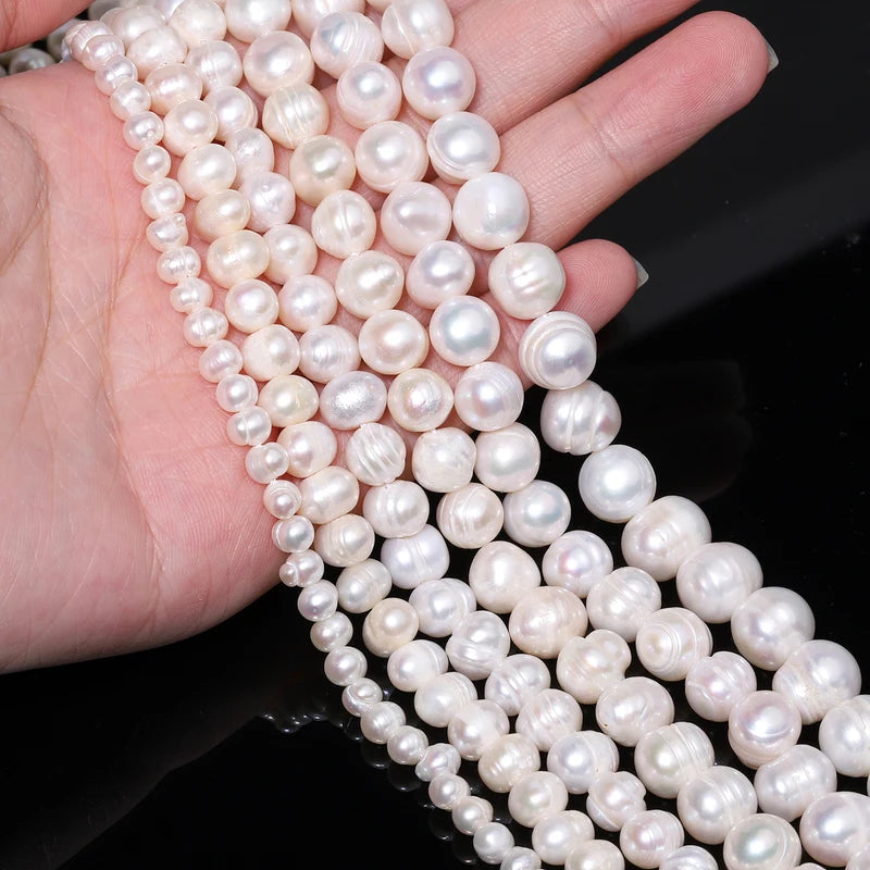 Natural Fresh Water Pearl Beads 3-11mm for Jewelry Making, Bracelets & Necklaces