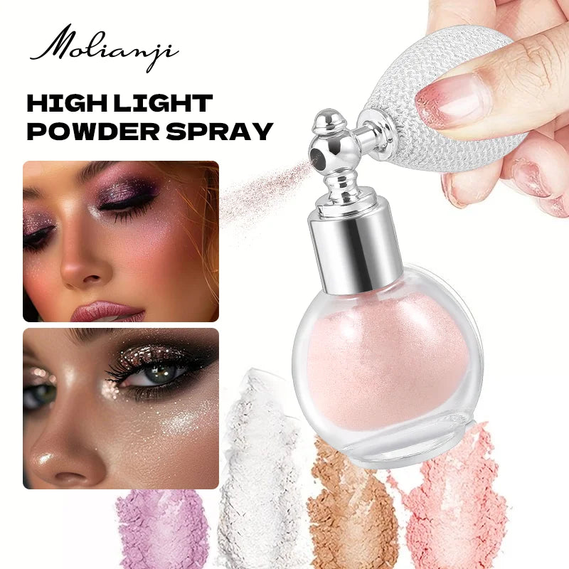 Waterproof Face & Body Spray - Long-Lasting Shine & Sweat Resistance