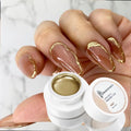 Metallic Nail Polish Set - 3D Chrome Mirror Finish for Manicure & French Art