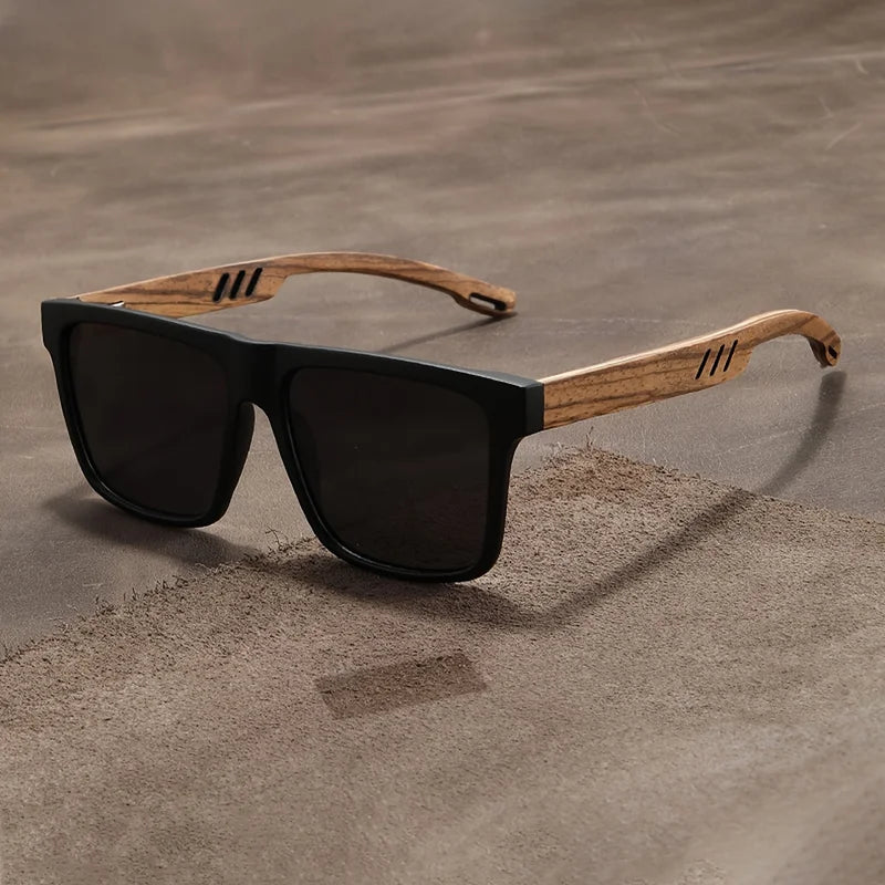 Retro Square Polarized Sunglasses for Men & Women Outdoor Travel Driving