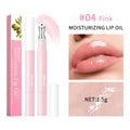 Moisturizing Lip Oil with Plumping & Shine - Nourishing Lip Care Gloss, Long Lasting