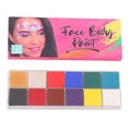 20 Color Professional Face & Body Paint Palette Waterproof Long Lasting Cosmetic for Halloween & Cosplay