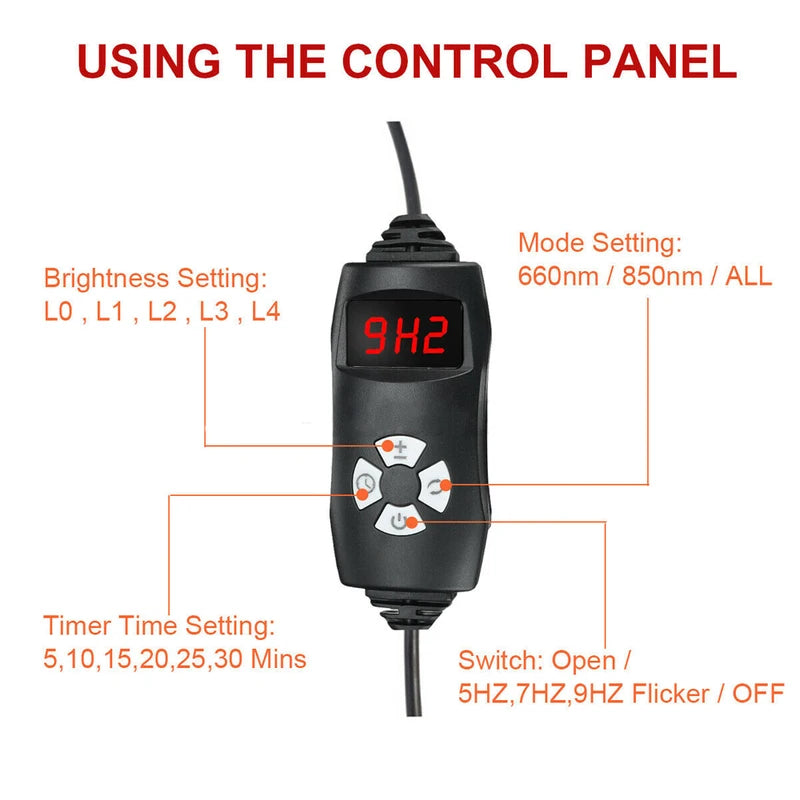 Infrared LED Light Therapy Device for Face and Body Pain Relief, Collagen Boosting & Skin Rejuvenation