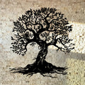 Geometric Tree of Life Metal Wall Hanging Bohemian Decor for Home & Living Room