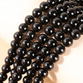 Natural Obsidian Beads 8-10mm Round Spacer Beads for Jewelry Making DIY Crafts