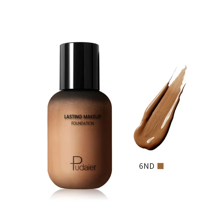Full Coverage Face Foundation & Concealer Cream - Waterproof, No Cracking, Skin Repair