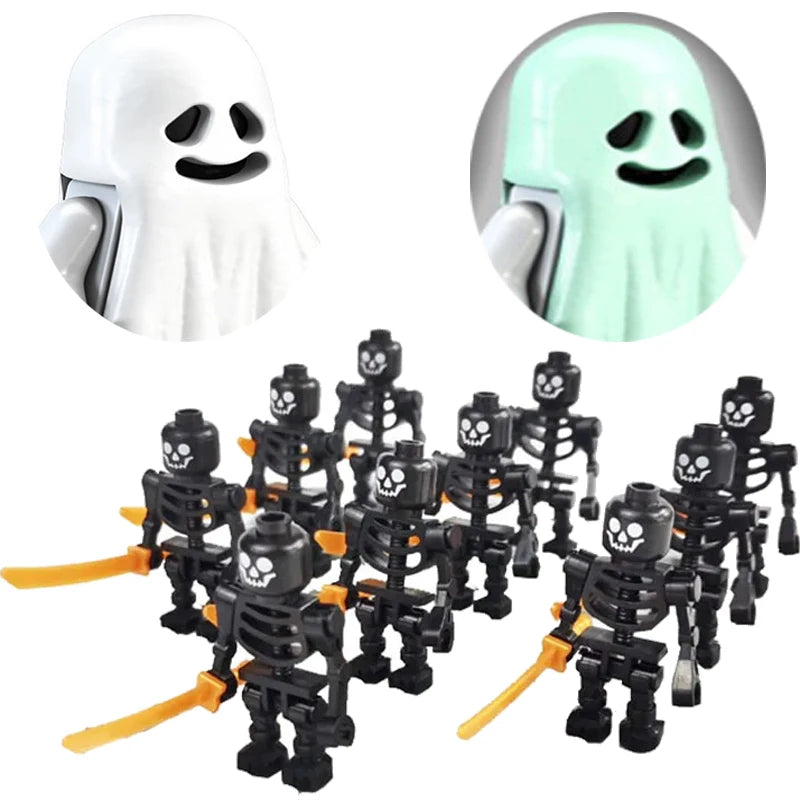 Halloween Skeleton Luminous Ghost Building Blocks Construction Toys - Multiple Colors