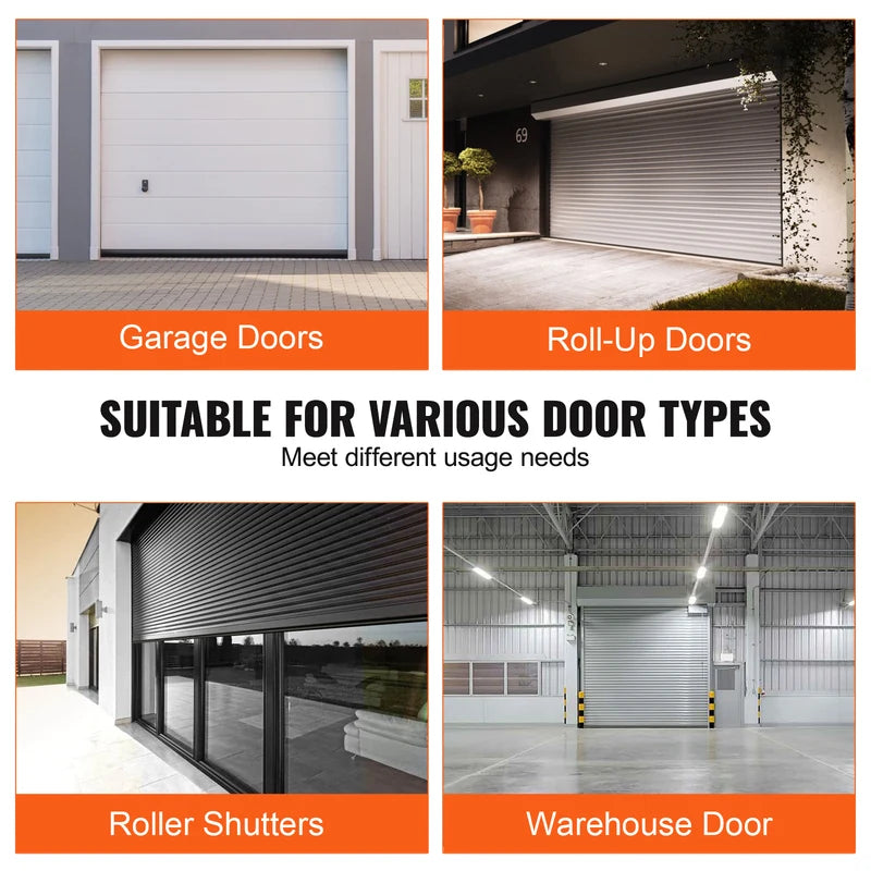 Garage Door Seal Rubber Weatherproof U-Shape Seal with O-Ring - 3m to 6m Lengths