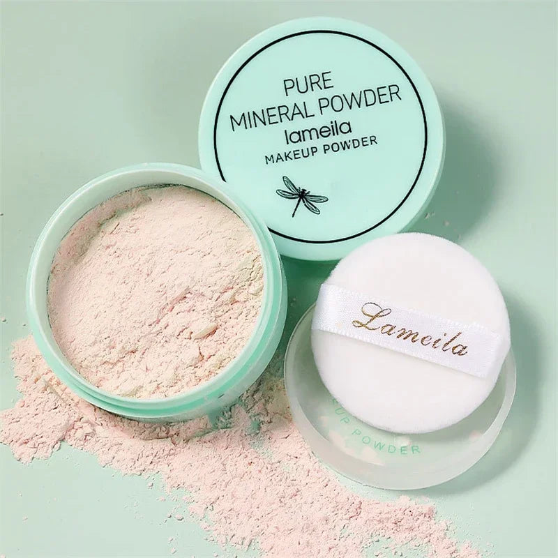 Loose Face Powder - Oil-Control, Waterproof, Matte Finish, Sets Makeup - Multiple Colors