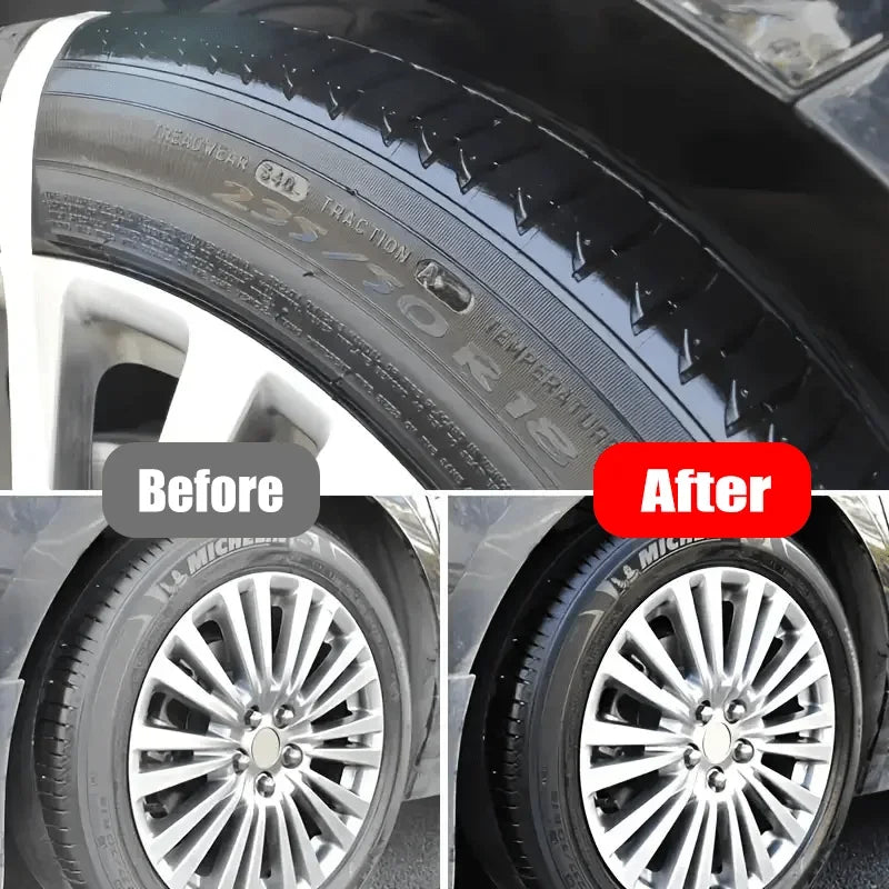 Black Coating Paste for Plastic & Rubber Repair - Automotive Tire Interior Wax