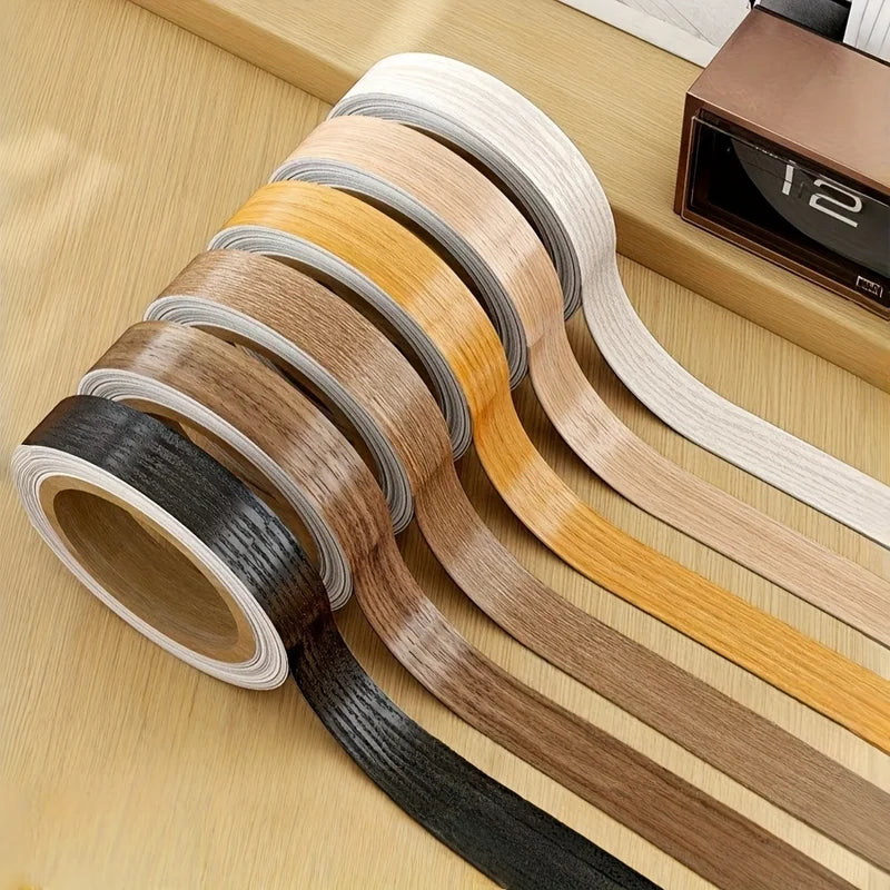 Wood Grain Wall Stickers 10m Self-Adhesive Covering for Wall Repair & Decoration