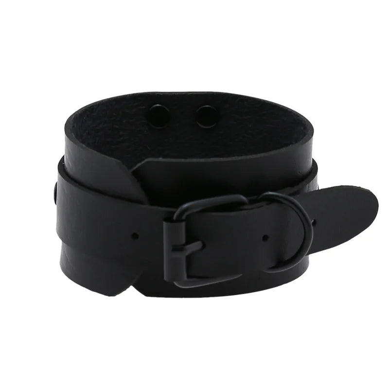 Halloween Emo Punk Goth Black Pendant Bracelets for Women Men - Matching Jewelry Gifts