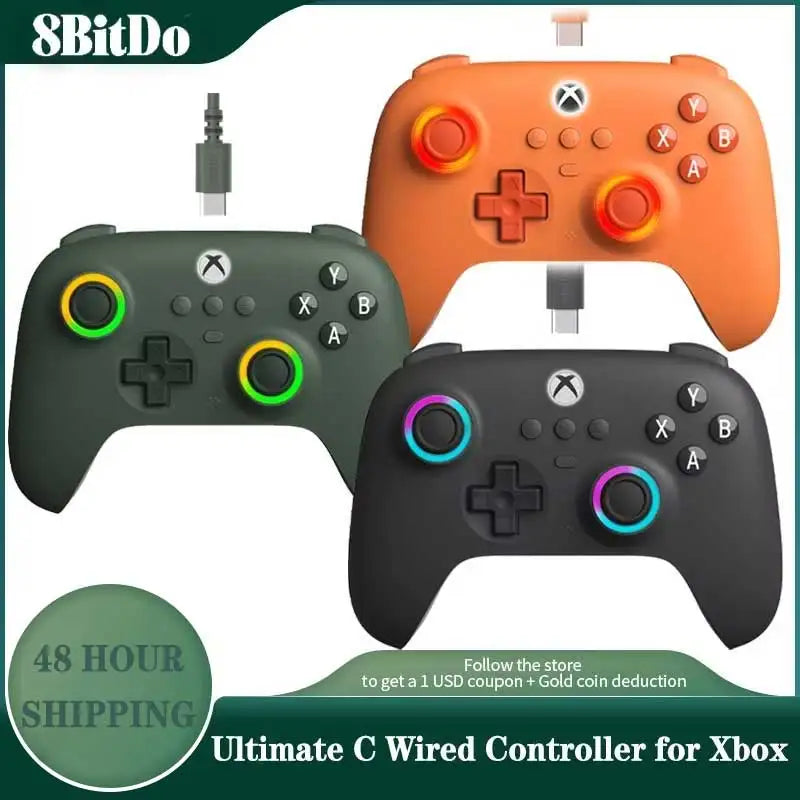 Wired Game Controller for Xbox Series X|S, Xbox One & PC - Hall Effect Joysticks