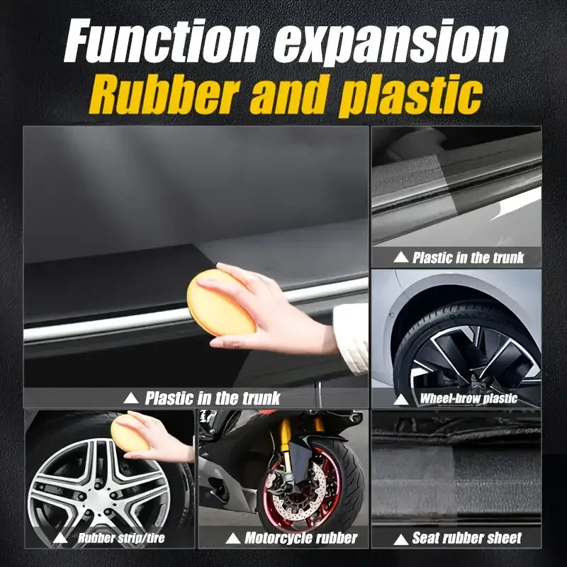 Car Tire Shine Wax - Long-Lasting Gloss & Anti-Aging Protection for All Vehicles