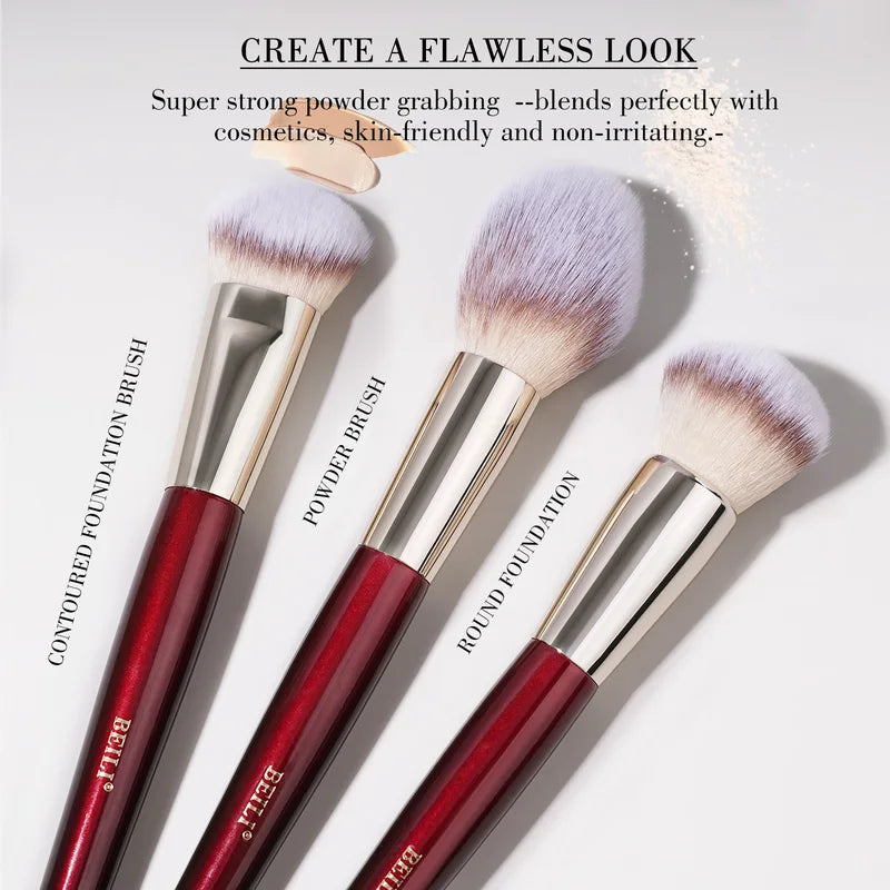 9-Piece Eyeshadow Brush Set - Synthetic Makeup Brushes for Liquid, Cream & Powder