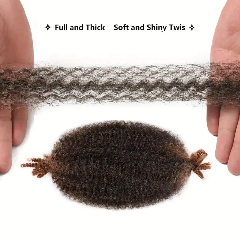 Synthetic Afro Twist Hair Extensions 8 Pcs for Women - Kinky Marley Braiding