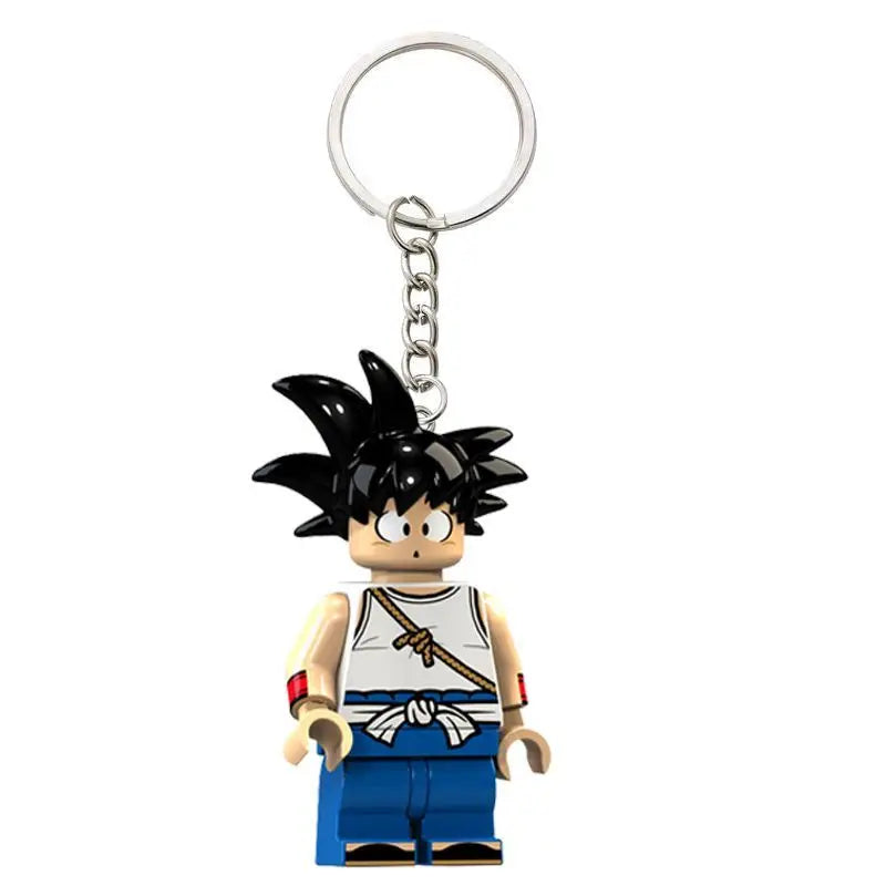 Dragon Ball Son Goku Keychain Anime Figure - Car, Backpack & Jewelry Pendant, Multiple Colors