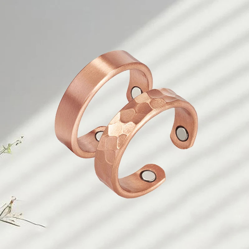 Magnetic Copper Ring for Women Adjustable Fit Valentine's & Mother's Day Jewelry
