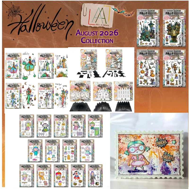 Halloween Pumpkin Die & Clear Stamp Set for DIY Card Scrapbook Crafting