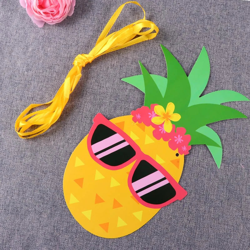 Hawaiian Tropical Party Decorations Set - Giant Foil Balloons, Coconut, Pineapple, Aloha Banner, Summer Pool Beach Supplies