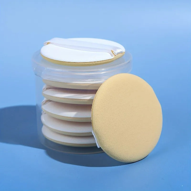 7PCS Reusable Makeup Puff Set for BB Cream, Loose Powder, and Travel