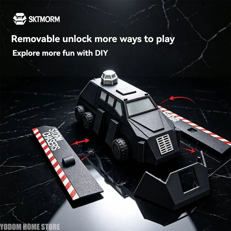 3D Printed Tornado Intercept Vehicle Model - Scientific Desktop Decor for Weather Enthusiasts