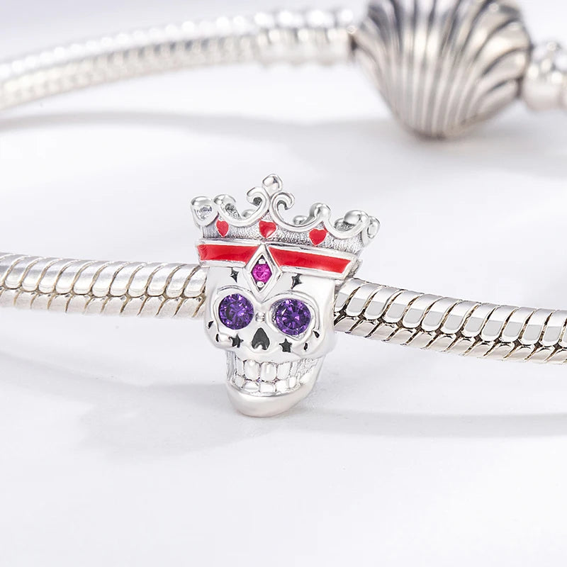 Halloween Skeleton Ghost Pumpkin Charm Beads for Jewelry Making - Gift